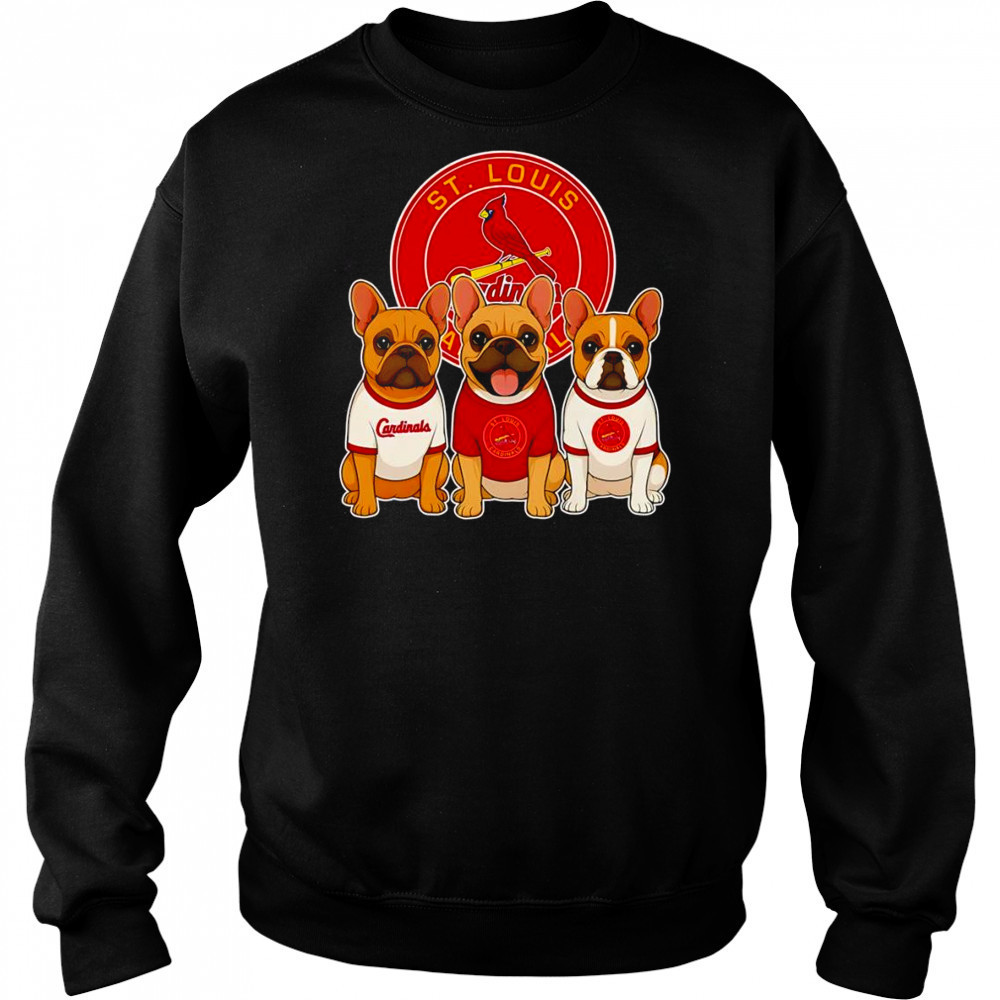French Bulldogs St Louis Cardinals shirt Hoodie