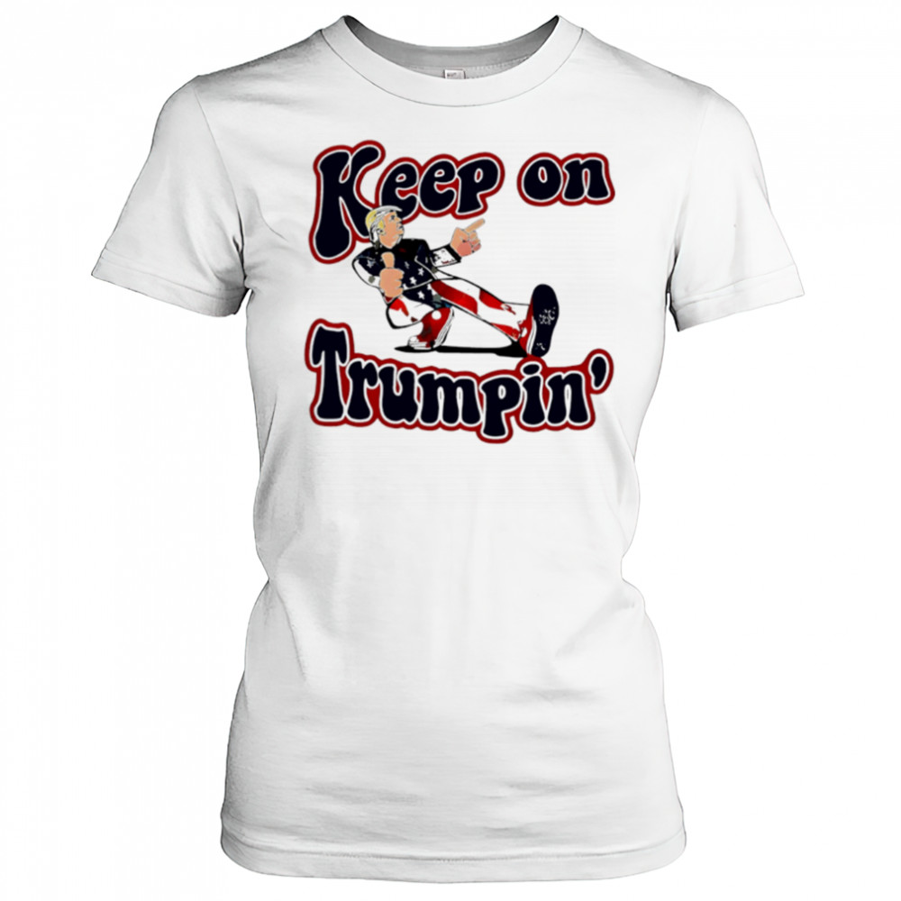 Funny Keep On Trumpin America Flag shirt Women's T-shirt