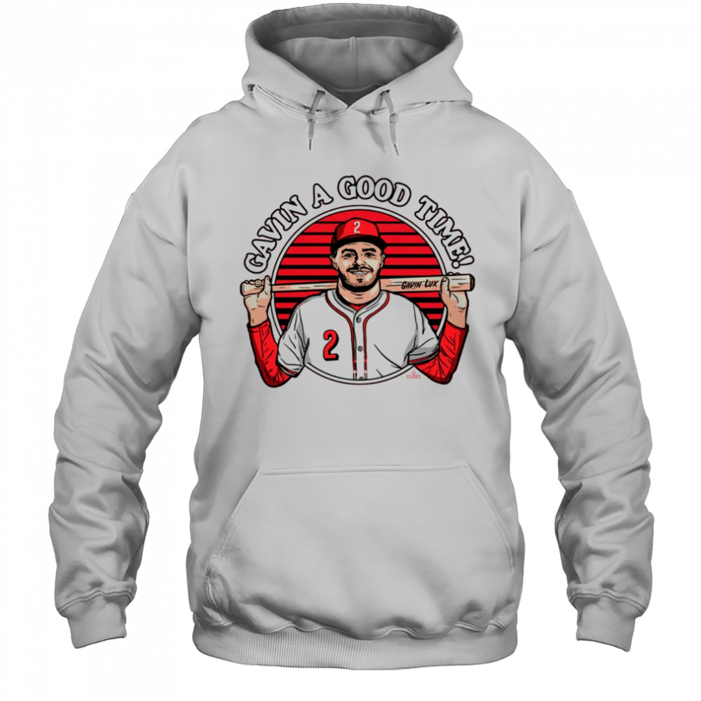 Gavin A Good Time Gavin Lux Cincinnati Reds MLB Painting t-shirt Hoodie