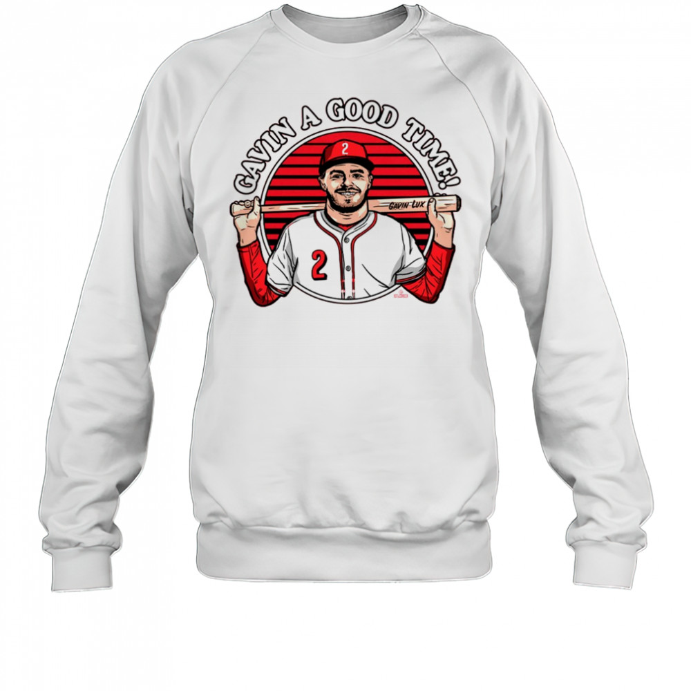 Gavin A Good Time Gavin Lux Cincinnati Reds MLB Painting t-shirt Sweatshirt