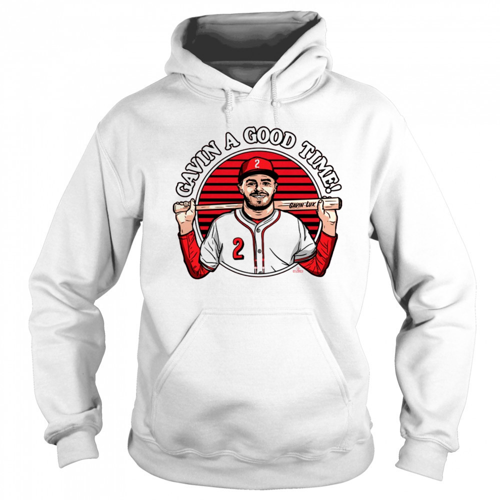 Gavin A Good Time Gavin Lux Cincinnati Reds MLB Painting t-shirt Sweatshirt
