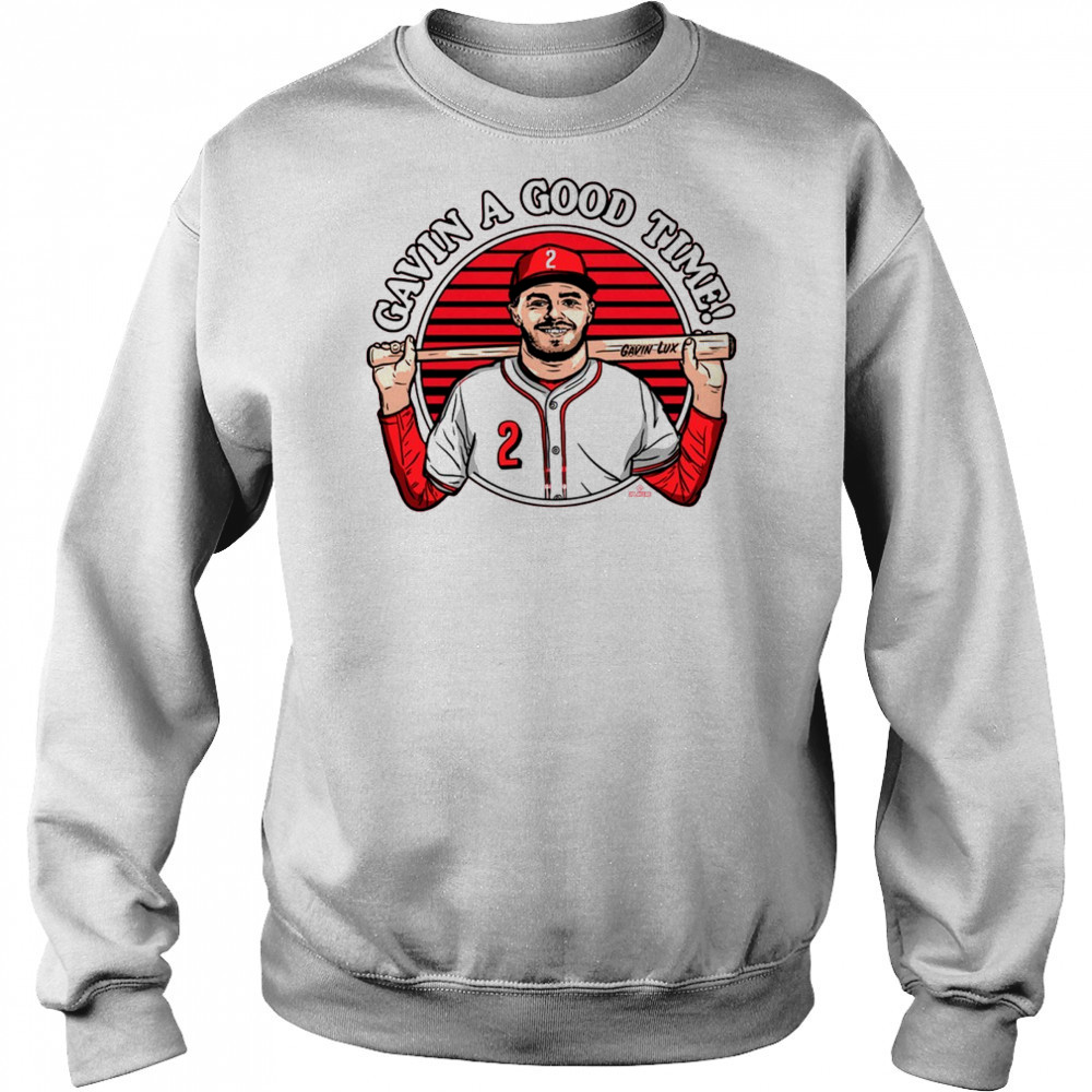 Gavin A Good Time Gavin Lux Cincinnati Reds MLB Painting t-shirt Hoodie