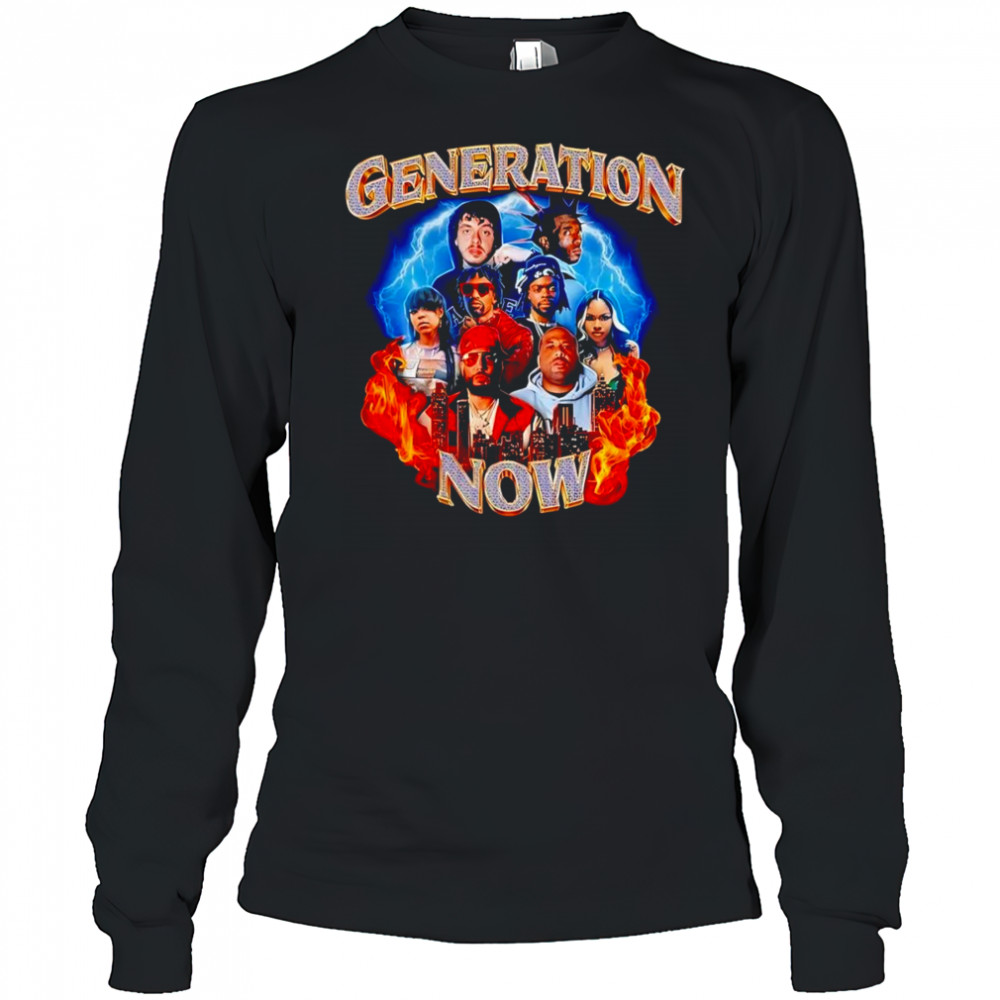 Generation now bootleg rap style shirt Long Sleeved