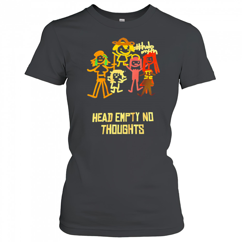 Head Empty No Thoughts cartoon shirt Women's T-shirt