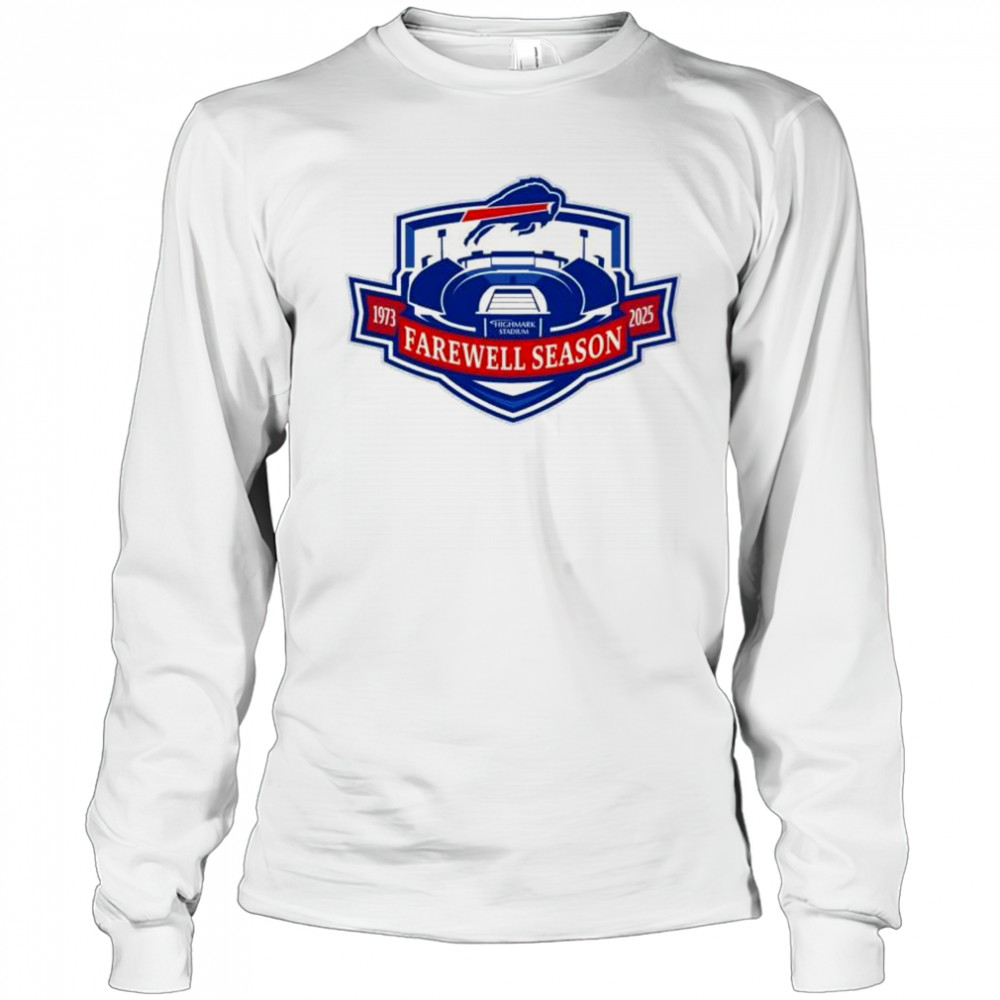 Highmark Stadium Farewell Season 1973-2025 Buffalo Bills t-shirt Long Sleeved