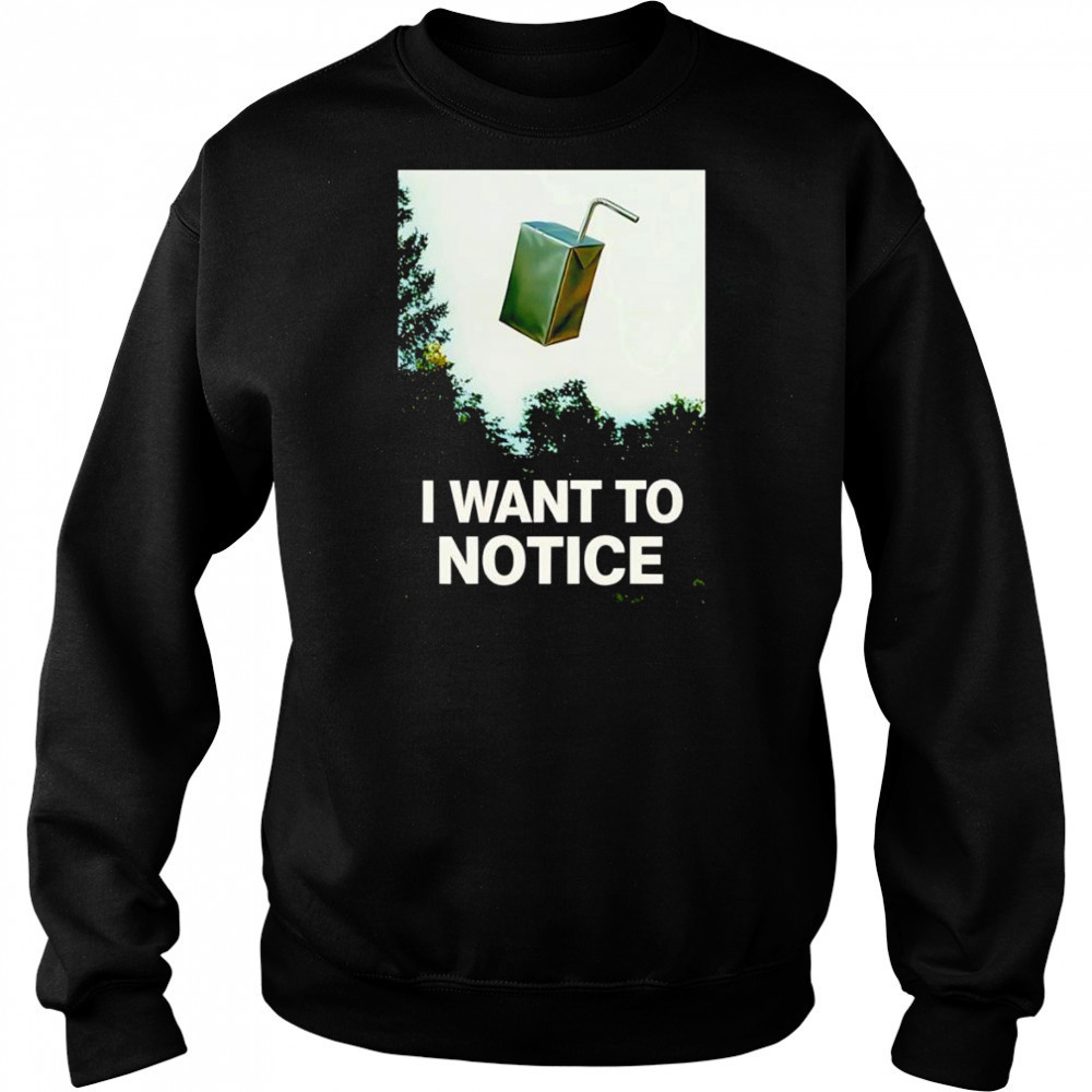 I want to notice shirt Hoodie