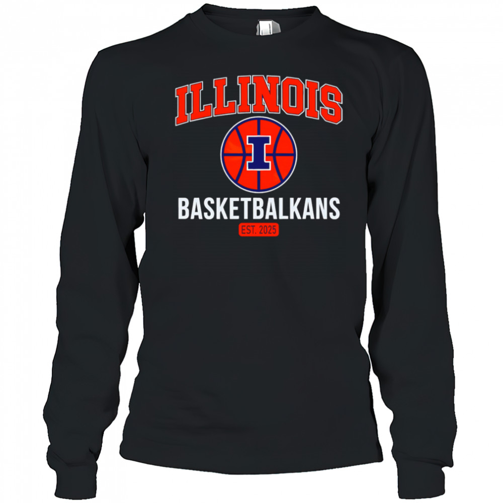 Illinois Urbana Champaign Basketball ét 2025 shirt Long Sleeved
