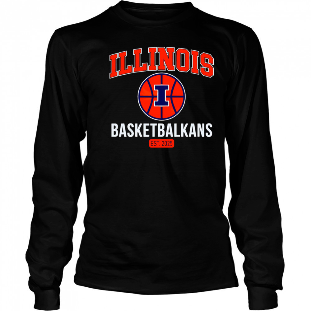 Illinois Urbana Champaign Basketball ét 2025 shirt Long Sleeved