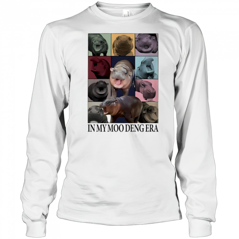 In my Moo Deng Era Hippo shirt Long Sleeved