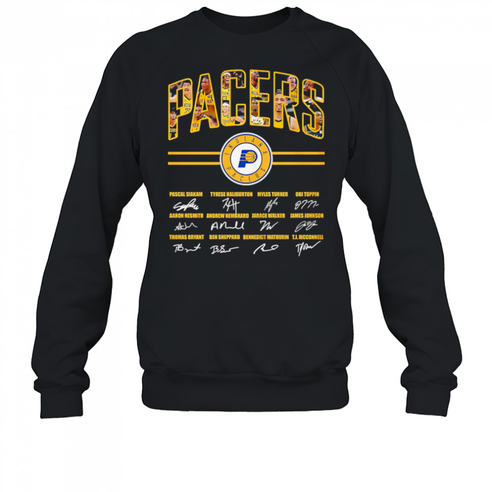 Indiana Pacers Basketball Signatures team players 2025 shirt Sweatshirt