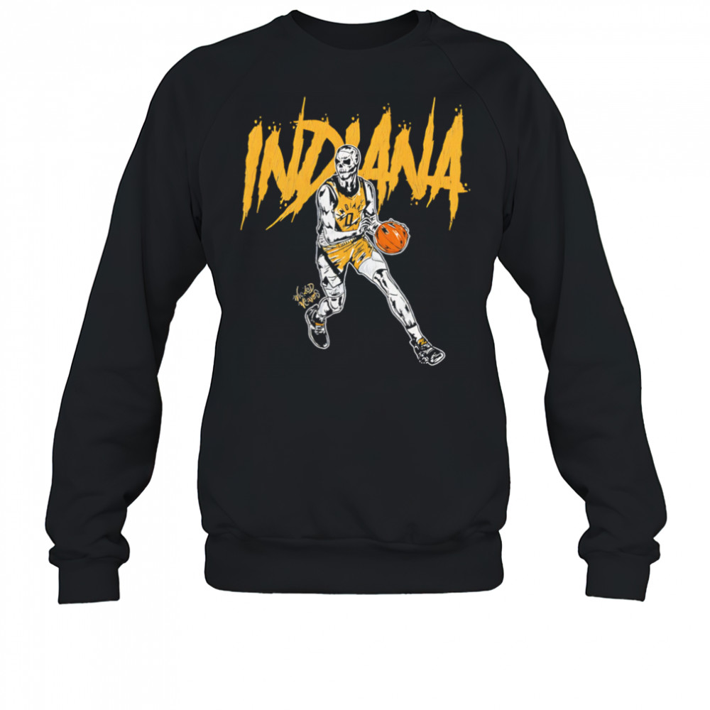Indiana Pacers Basketball Skeleton retro shirt Sweatshirt
