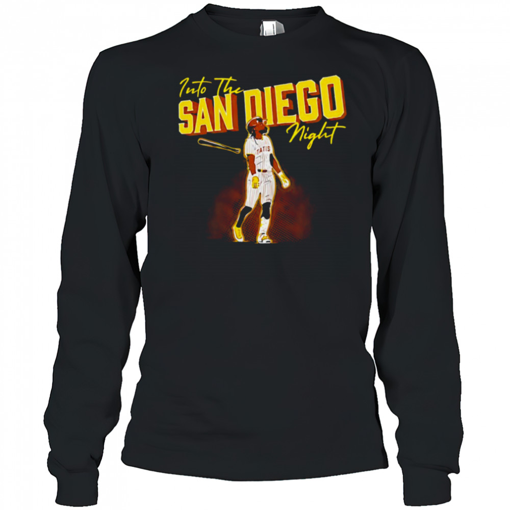 Into the San Diego Night Fernando Tatis Jr Padres baseball shirt Long Sleeved