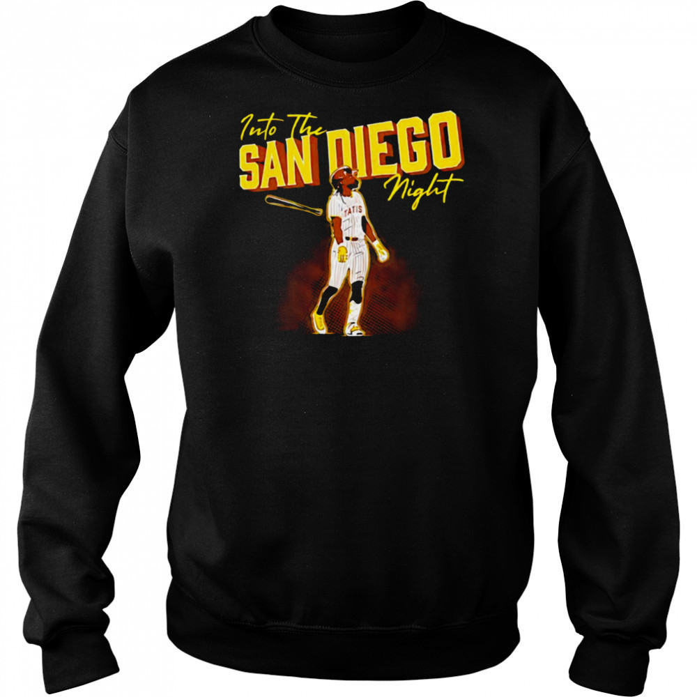 Into the San Diego Night Fernando Tatis Jr Padres baseball shirt Hoodie