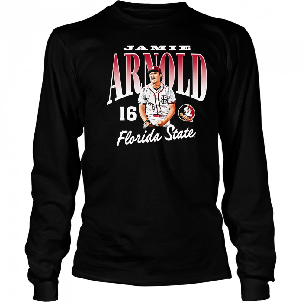 Jamie Arnold Florida State cartoon shirt Long Sleeved