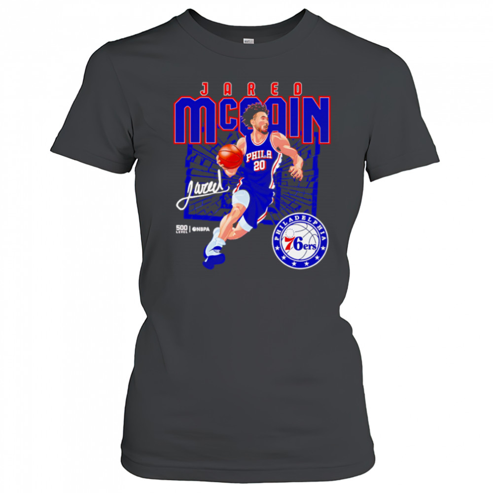 Jared McCain Philadelphia 76ers Shattered shirt Women's T-shirt