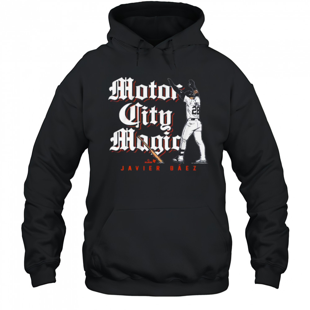 Javier Báez Motor City Magic Detroit Tigers MLB 2025 t-shirt Hoodie