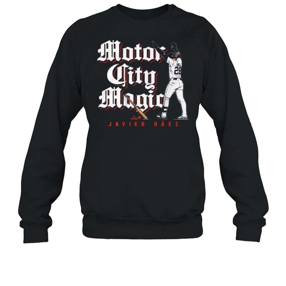 Javier Báez Motor City Magic Detroit Tigers MLB 2025 t-shirt Sweatshirt