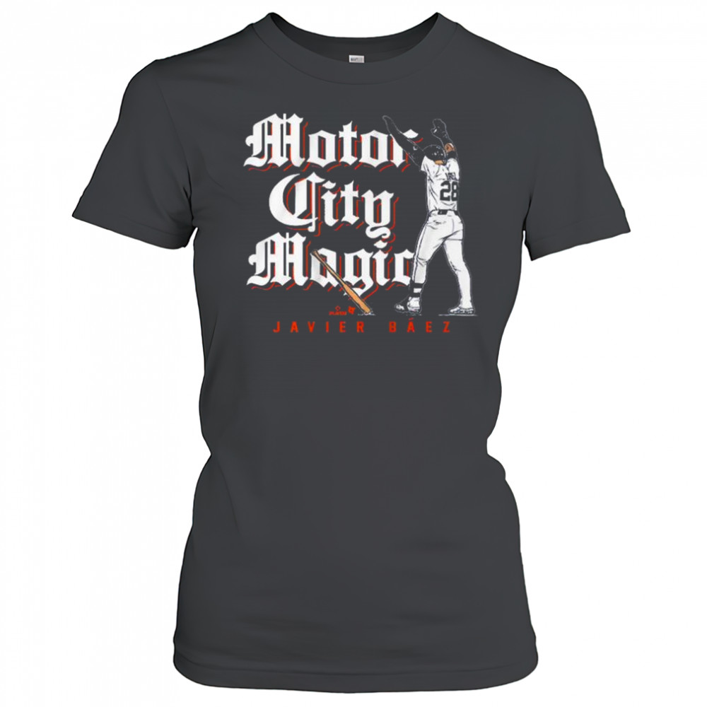 Javier Báez Motor City Magic Detroit Tigers MLB 2025 t-shirt Women's T-shirt