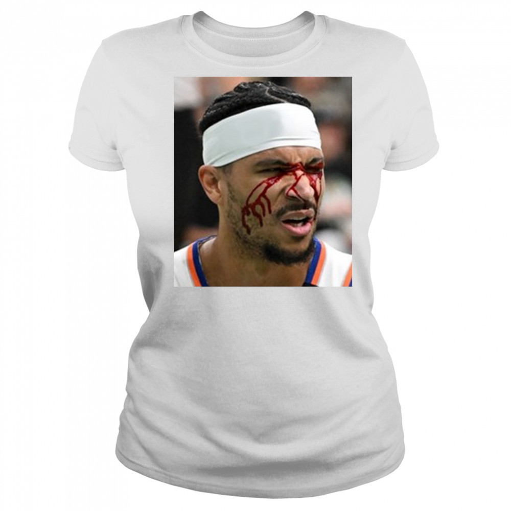 Josh Hart After Getting Elbowed In The Face New York Knicks t-shirt Women's T-shirt