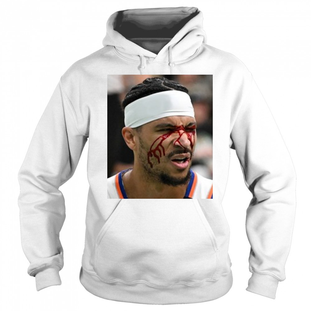 Josh Hart After Getting Elbowed In The Face New York Knicks t-shirt Sweatshirt