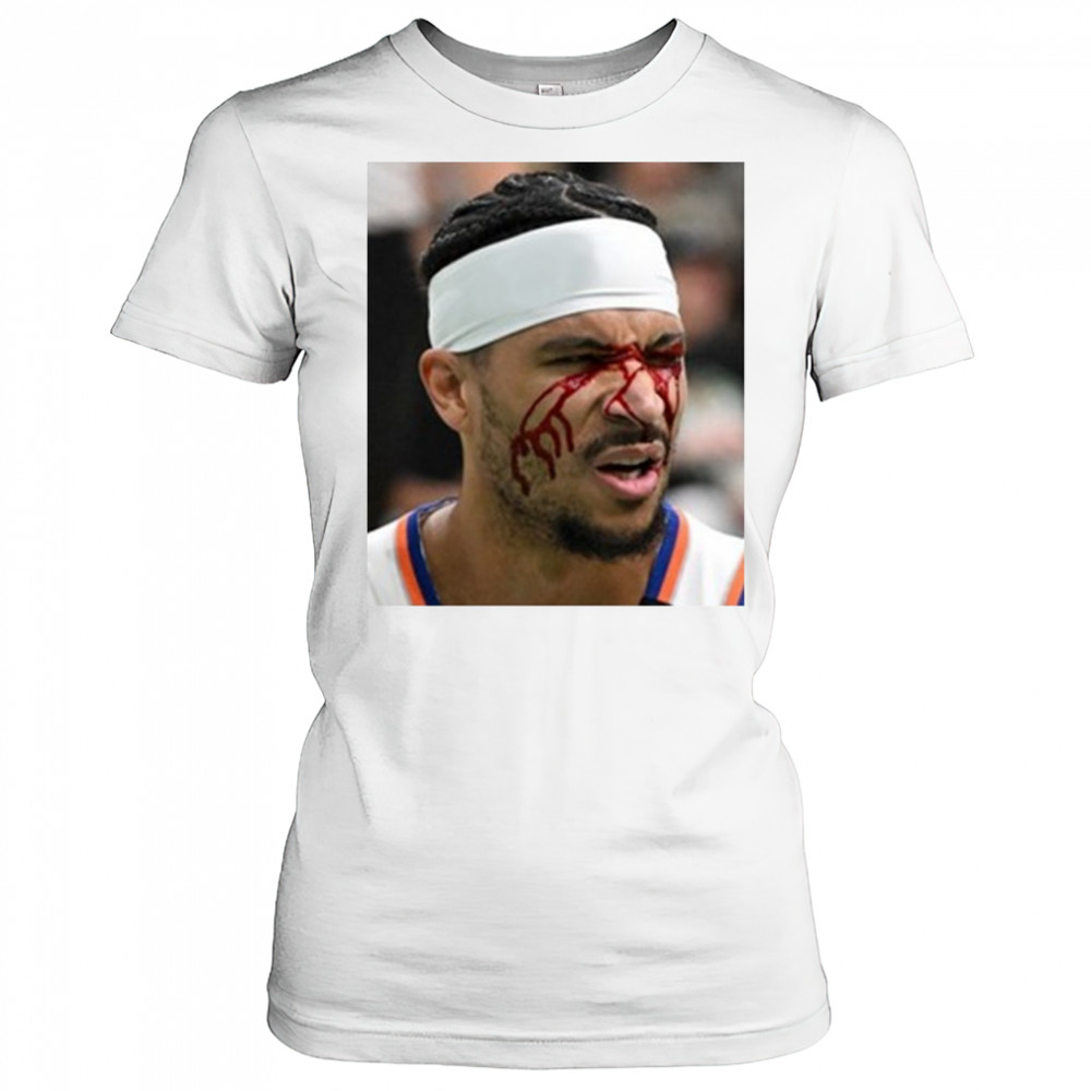 Josh Hart After Getting Elbowed In The Face New York Knicks t-shirt Women's T-shirt