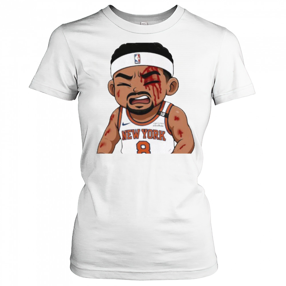 Josh Hart Knicks left bloodied after taking elbow to the face Celtics chibi shirt Women's T-shirt