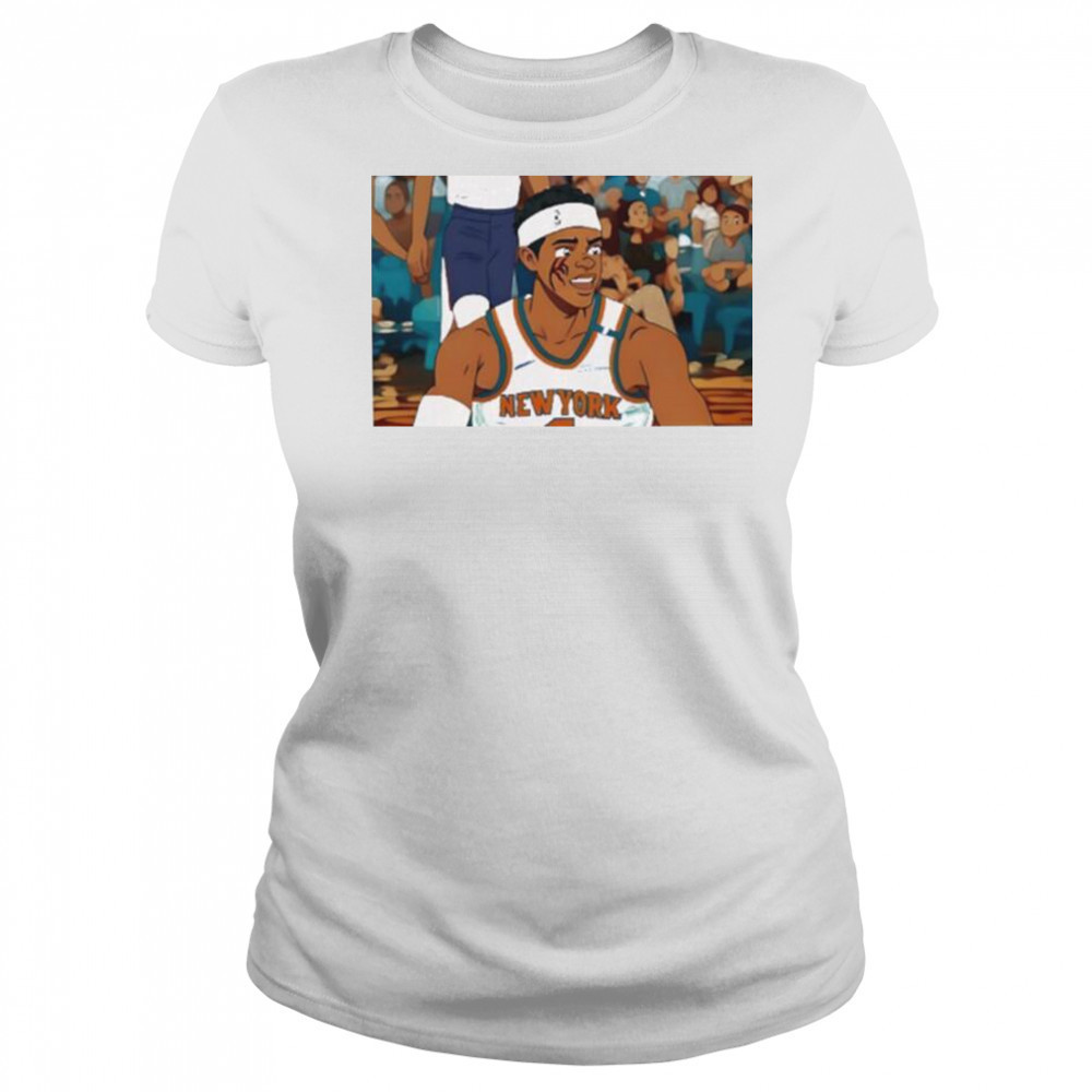 Josh Hart New York Knicks Takes Elbow From Kornet anime shirt Women's T-shirt