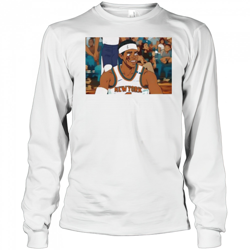 Josh Hart New York Knicks Takes Elbow From Kornet anime shirt Long Sleeved