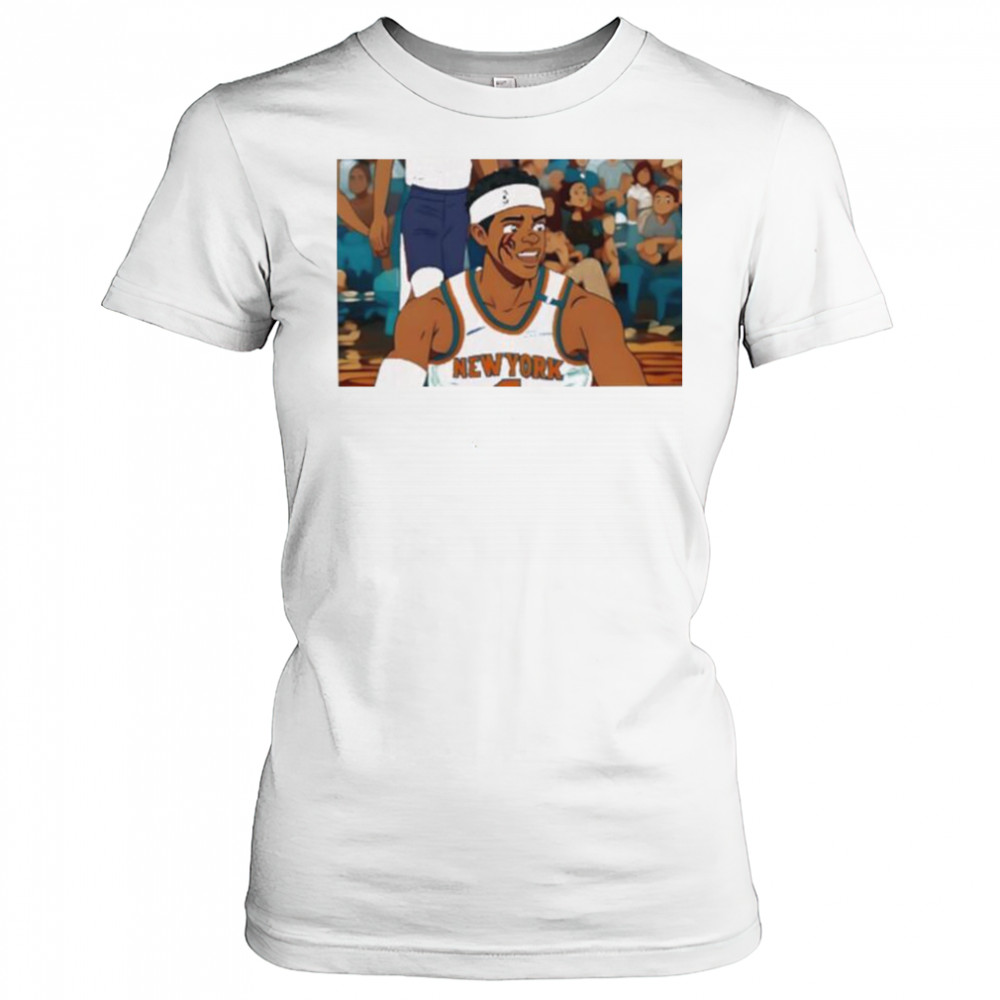 Josh Hart New York Knicks Takes Elbow From Kornet anime shirt Women's T-shirt