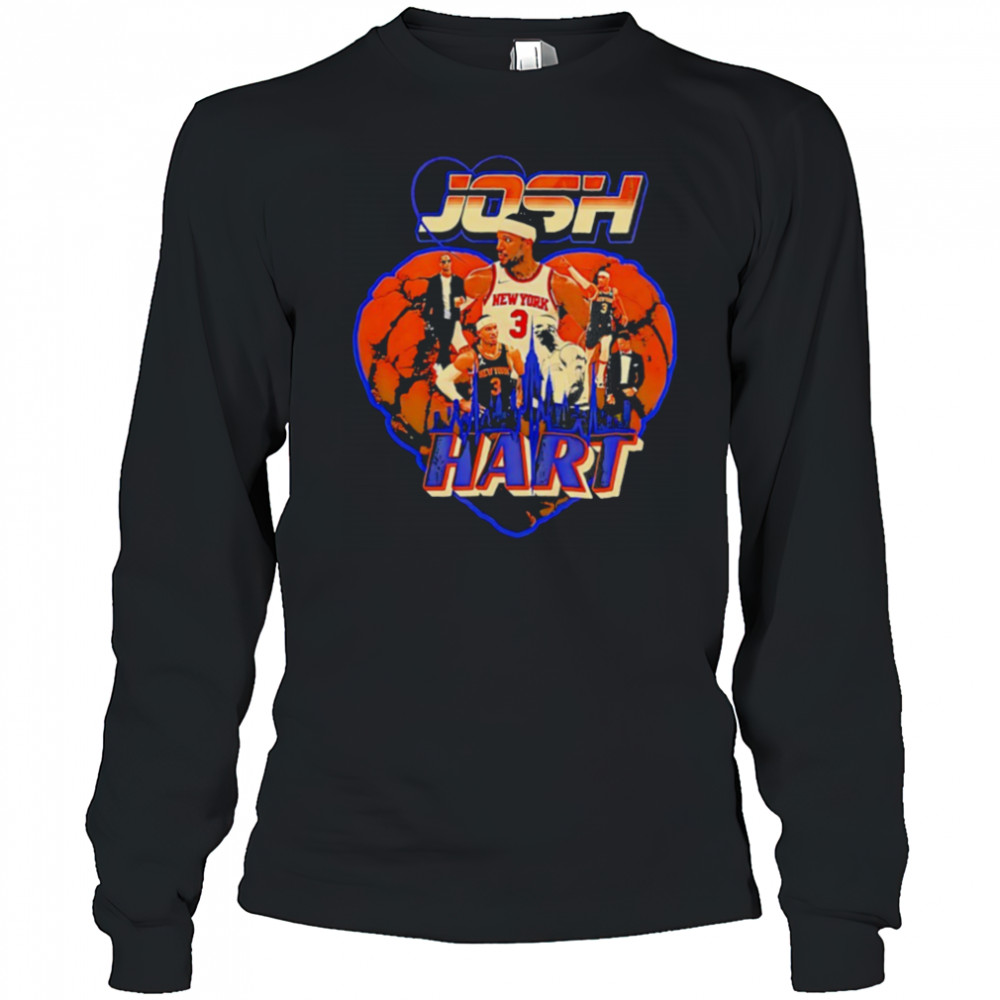Josh Hart to Hart New York Knicks heart shirt Long Sleeved
