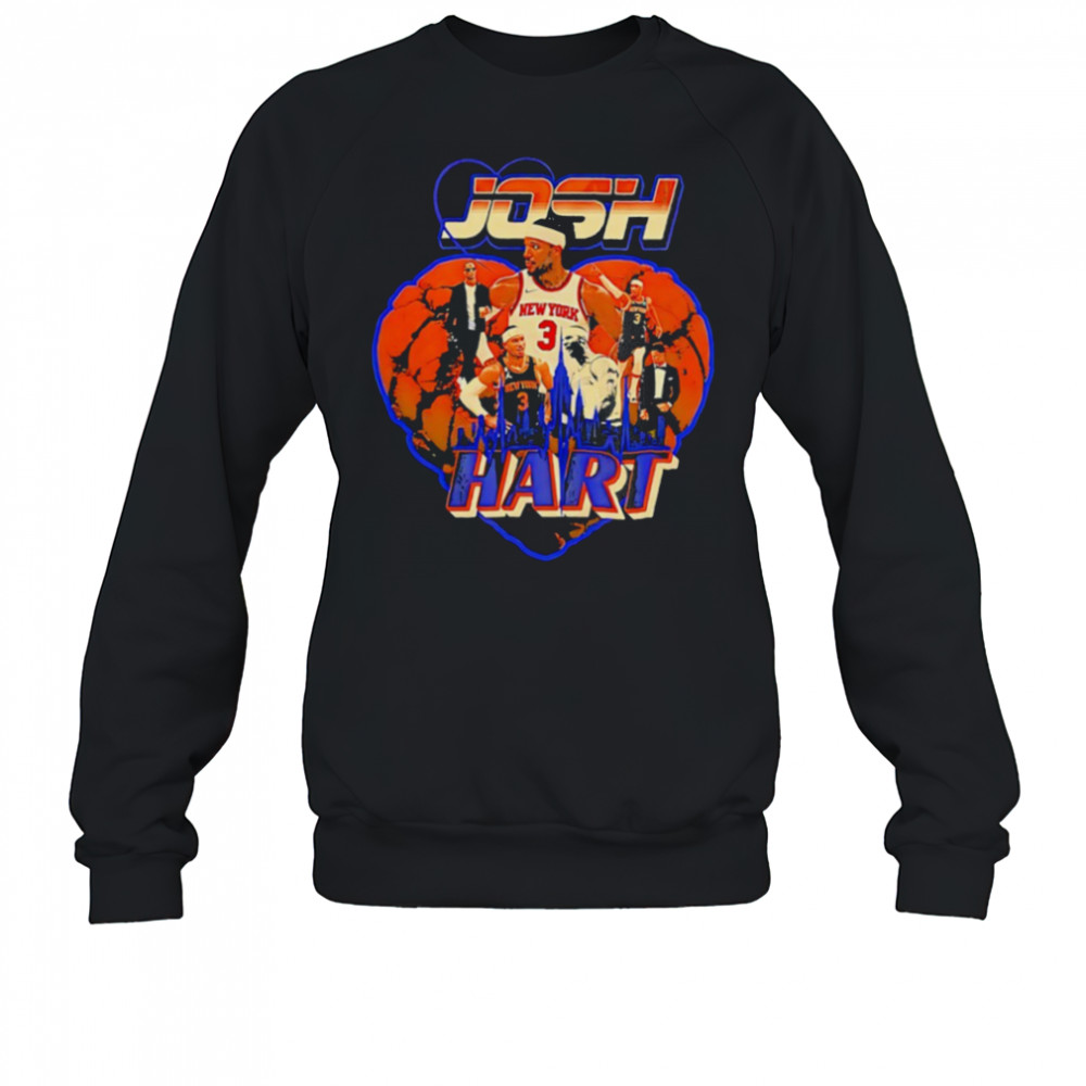 Josh Hart to Hart New York Knicks heart shirt Sweatshirt