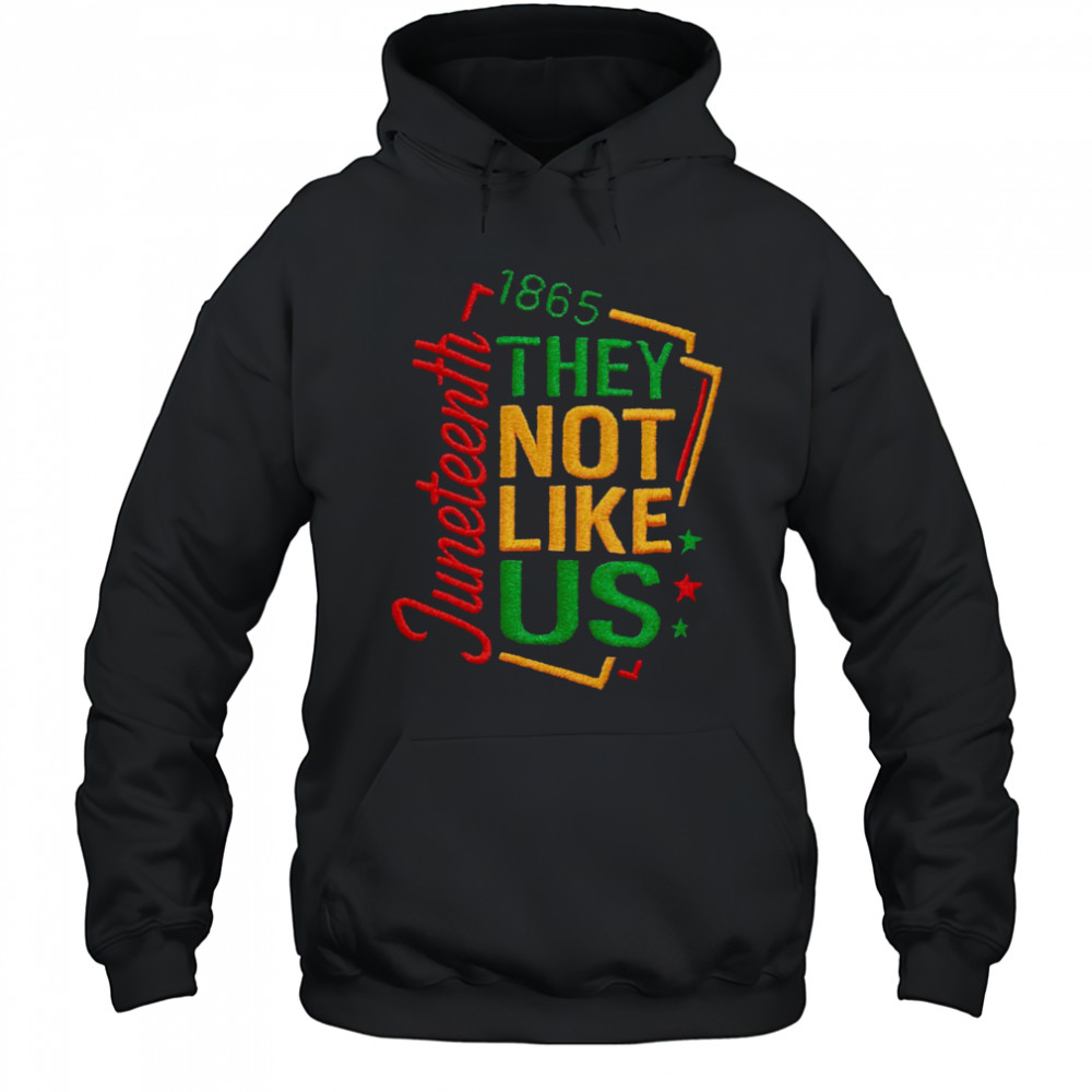 juneteenth 1865 they not like us t shirt Hoodie