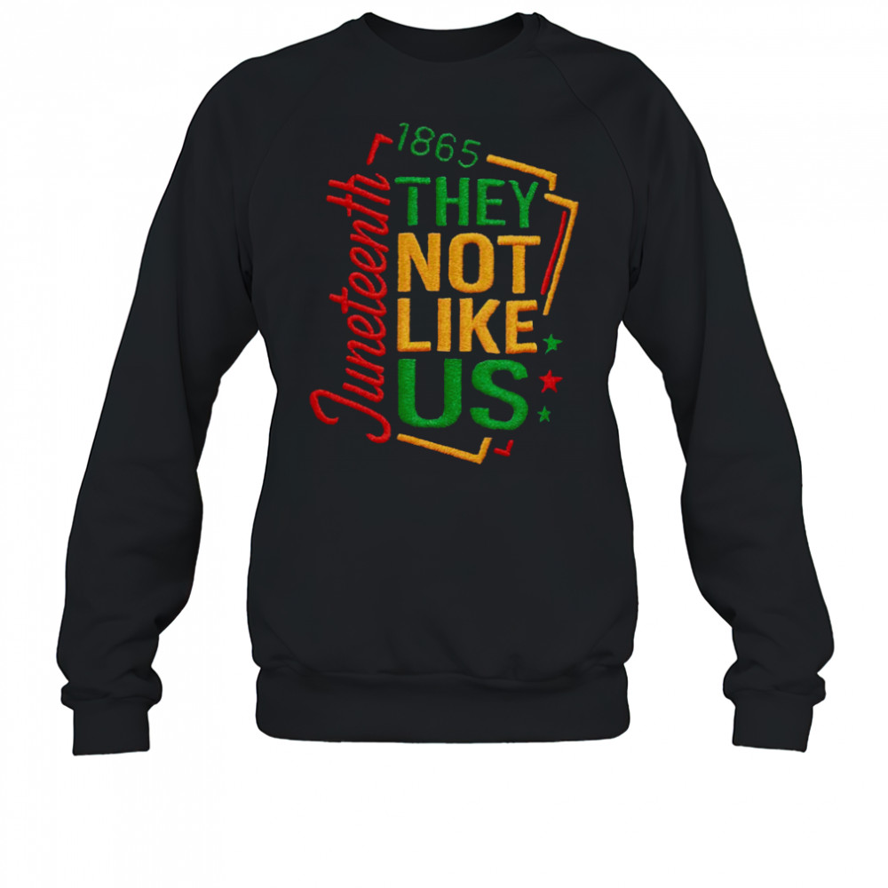 juneteenth 1865 they not like us t shirt Sweatshirt