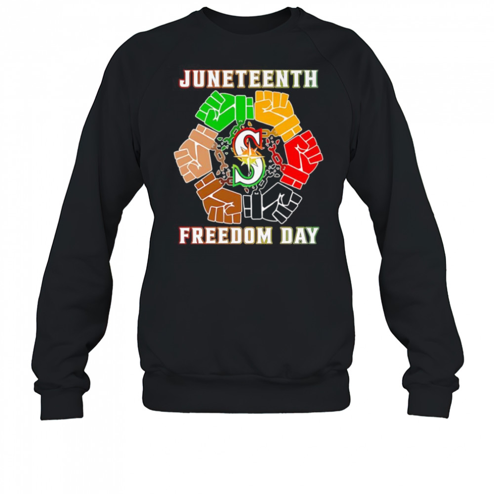 Juneteenth Freedom Day Seattle Seahawks shirt Sweatshirt