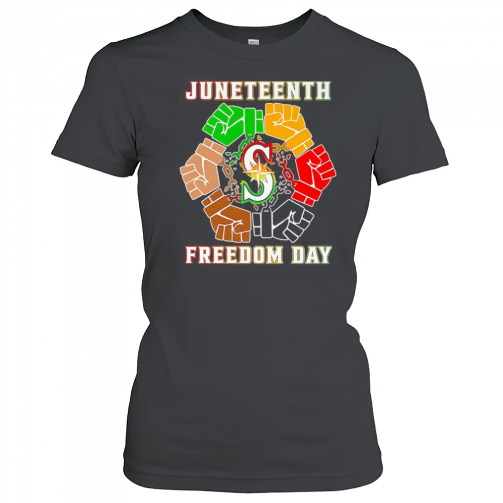 Juneteenth Freedom Day Seattle Seahawks shirt Women's T-shirt