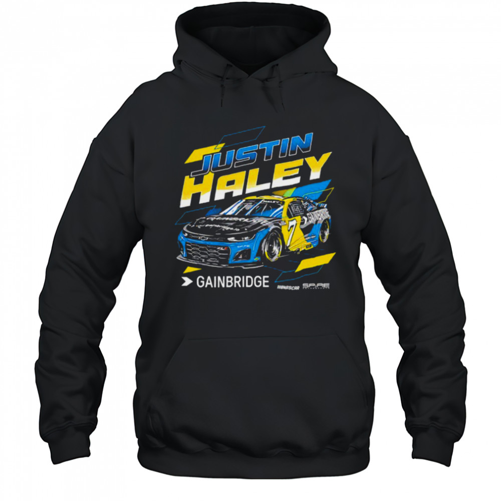Justin Haley Gainbridge No 7 Chevrolet ZL1 for Spire Motorsports shirt Hoodie