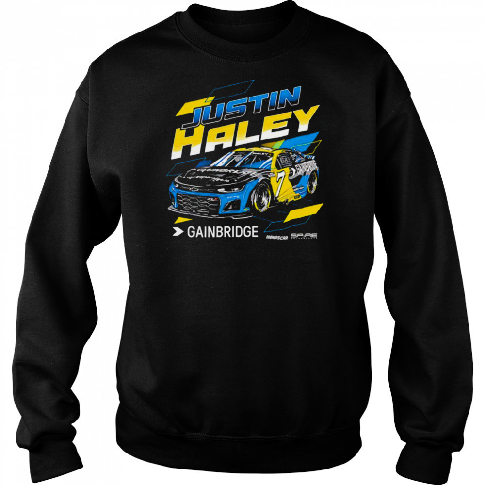 Justin Haley Gainbridge No 7 Chevrolet ZL1 for Spire Motorsports shirt Hoodie