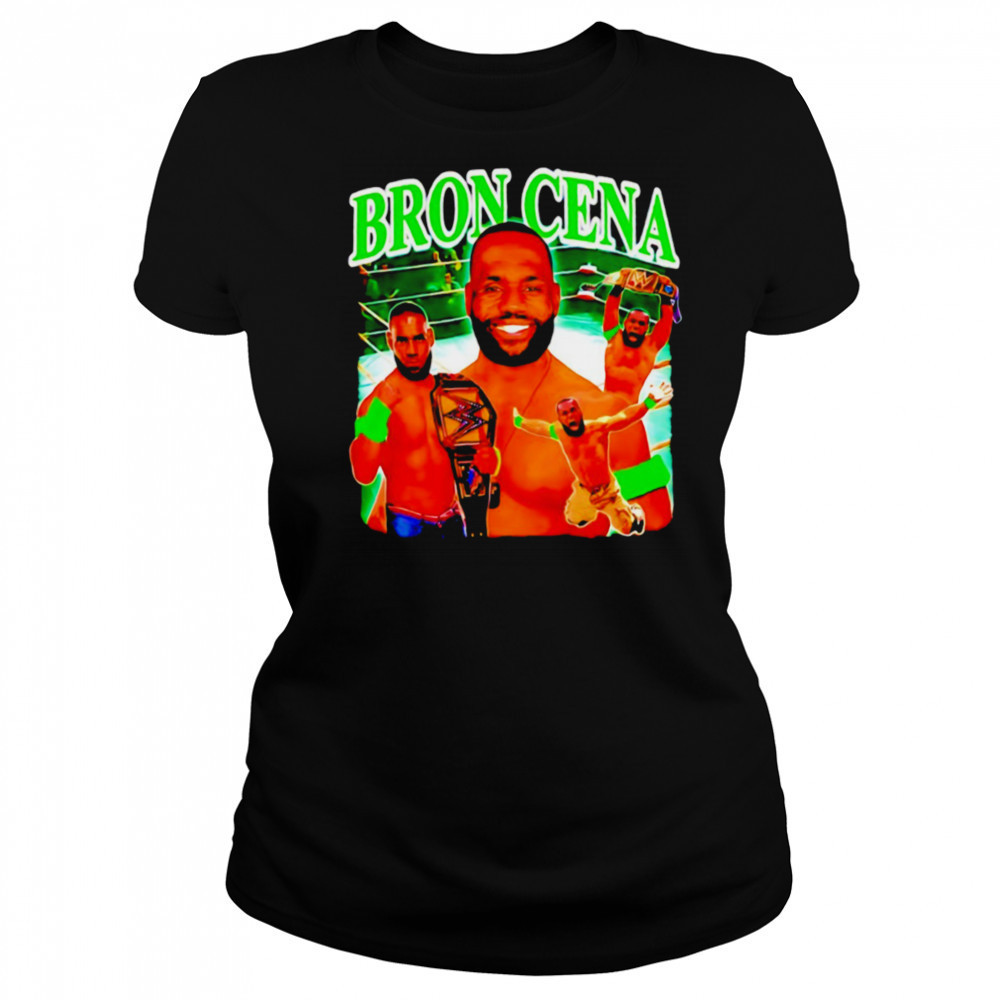 LeBron James WWE Bron Cena graphic shirt Women's T-shirt