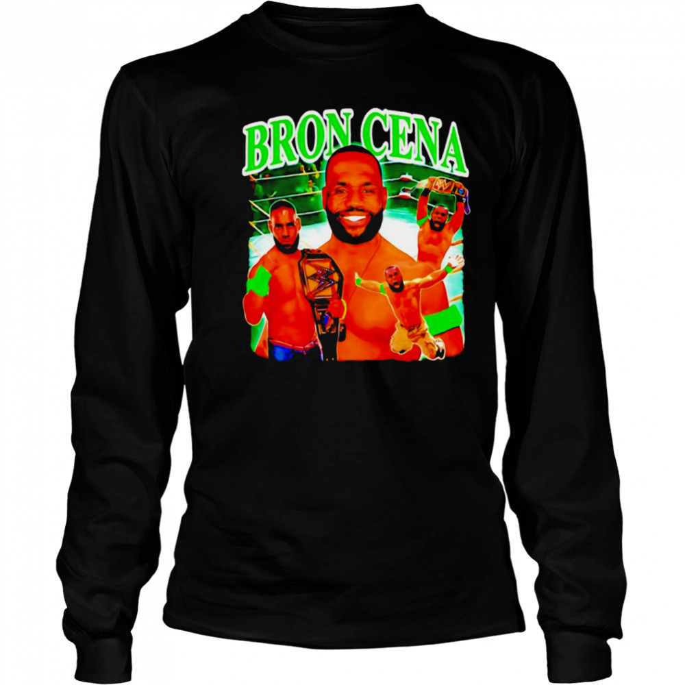 LeBron James WWE Bron Cena graphic shirt Long Sleeved