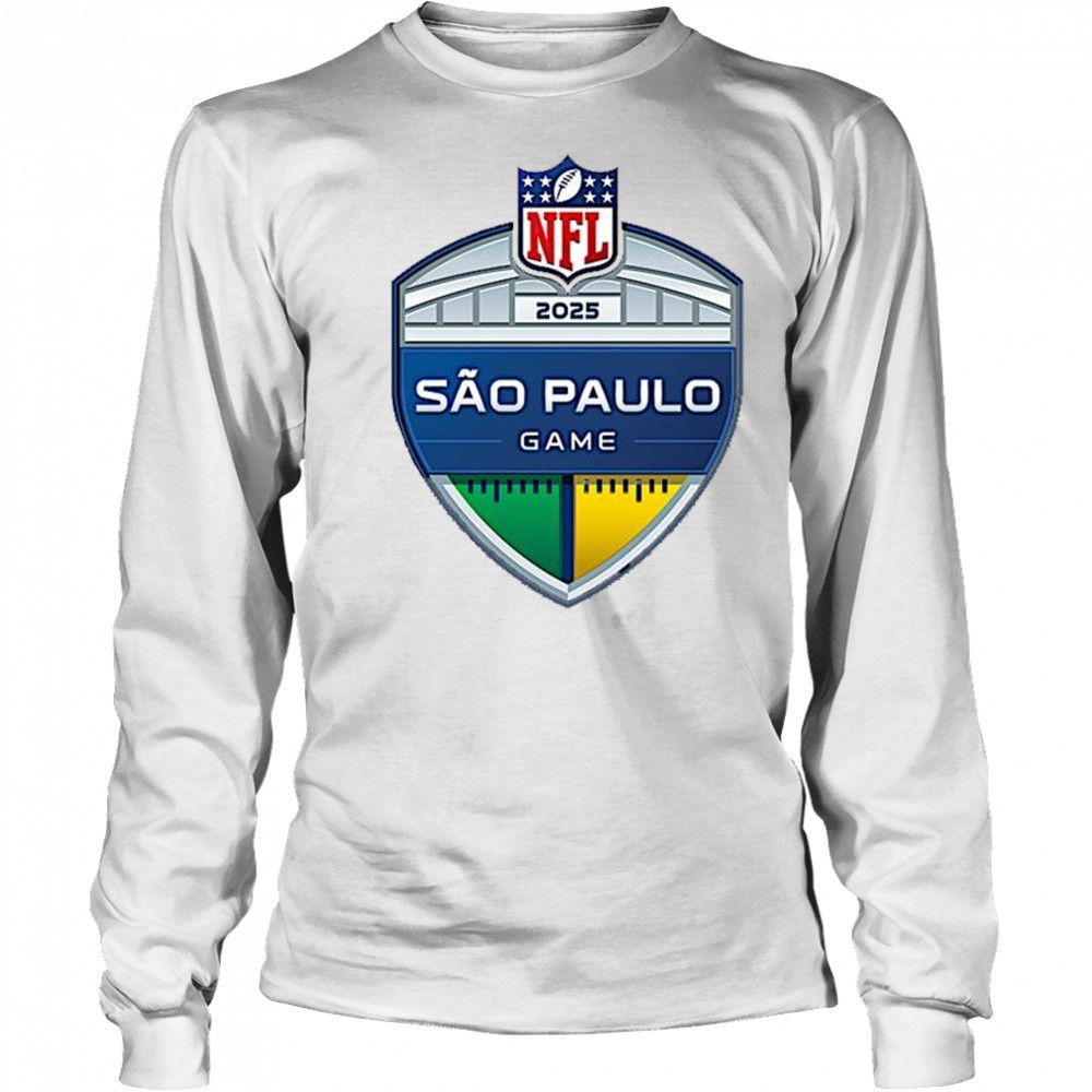 Logo NFL Sao Paulo Game 2025 t-shirt Long Sleeved