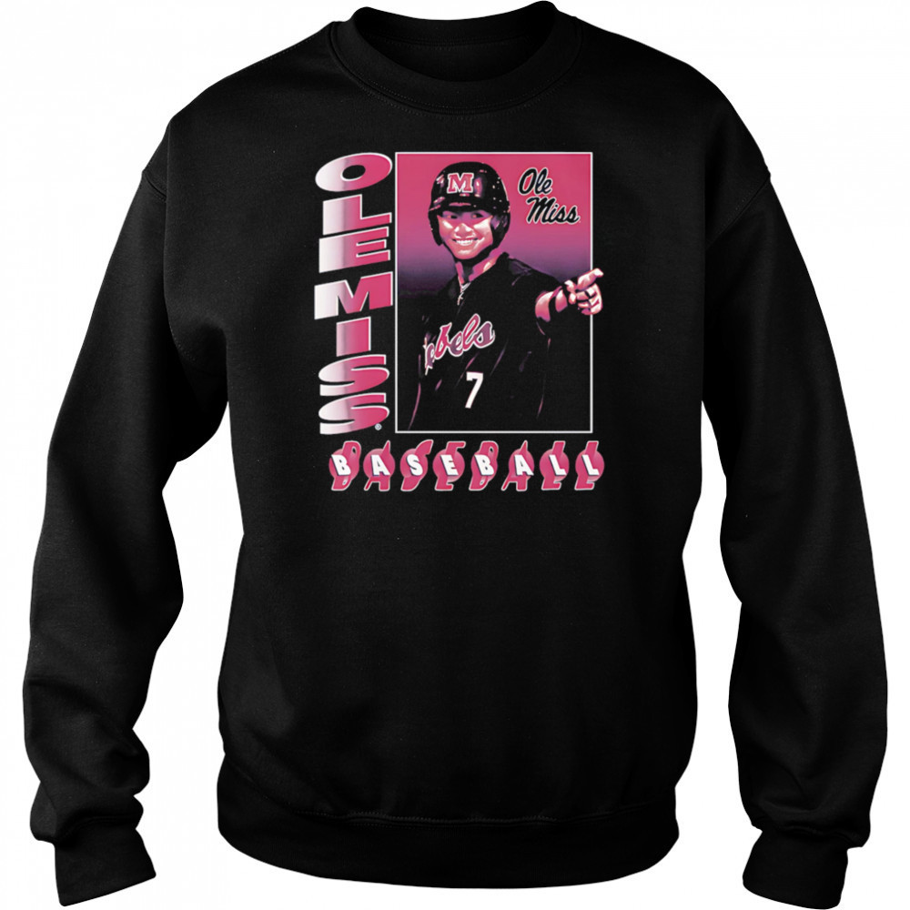 Luke Hill Ole Miss baseball box retro shirt Hoodie