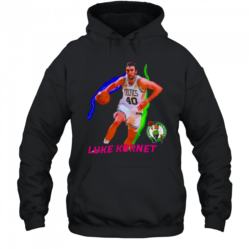Luke Kornet Boston Celtics Basketball NBA Playoffs 2025 lightning shirt Hoodie