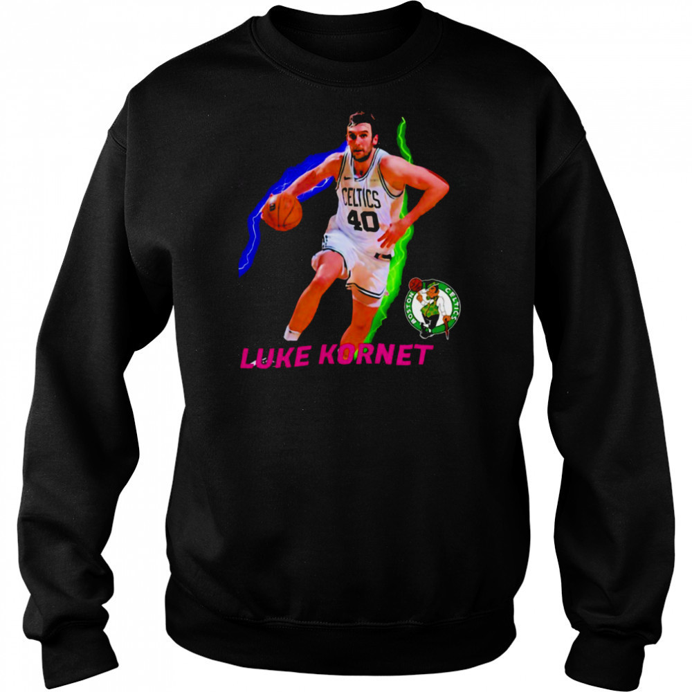 Luke Kornet Boston Celtics Basketball NBA Playoffs 2025 lightning shirt Hoodie