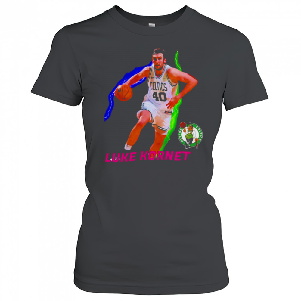 Luke Kornet Boston Celtics Basketball NBA Playoffs 2025 lightning shirt Women's T-shirt