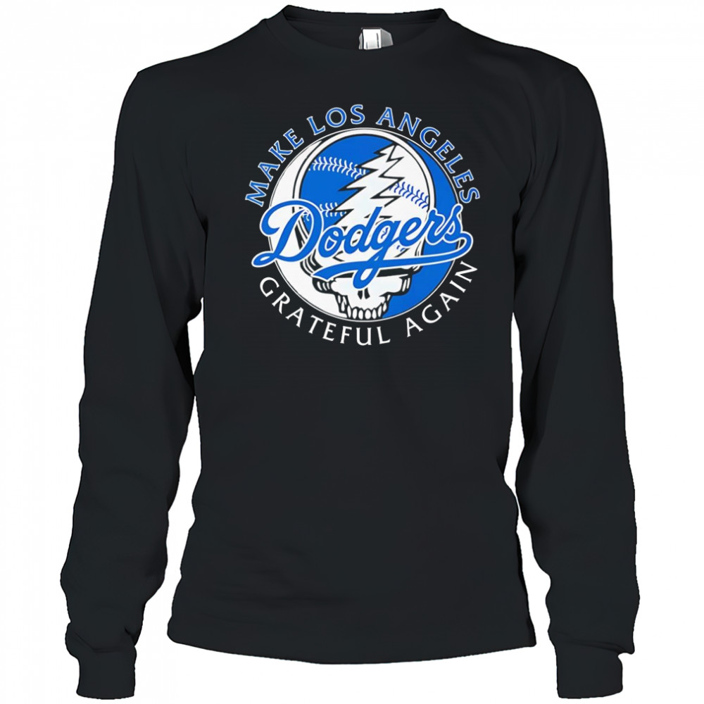 Make Los Angeles Dodgers Grateful again shirt Long Sleeved