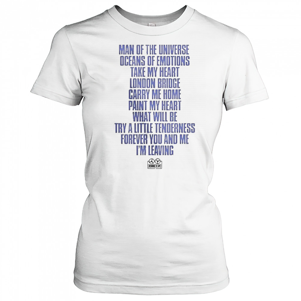 Man Of The Universe Oceans Of Emotions Take My Heart London Bridge Carry Me T-Shirt Women's T-shirt