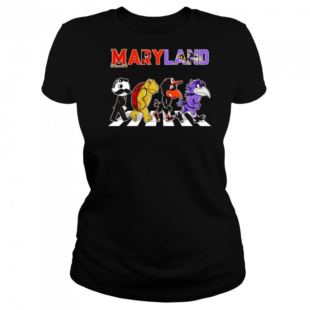Maryland sports mascots Abbey Road shirt Women's T-shirt