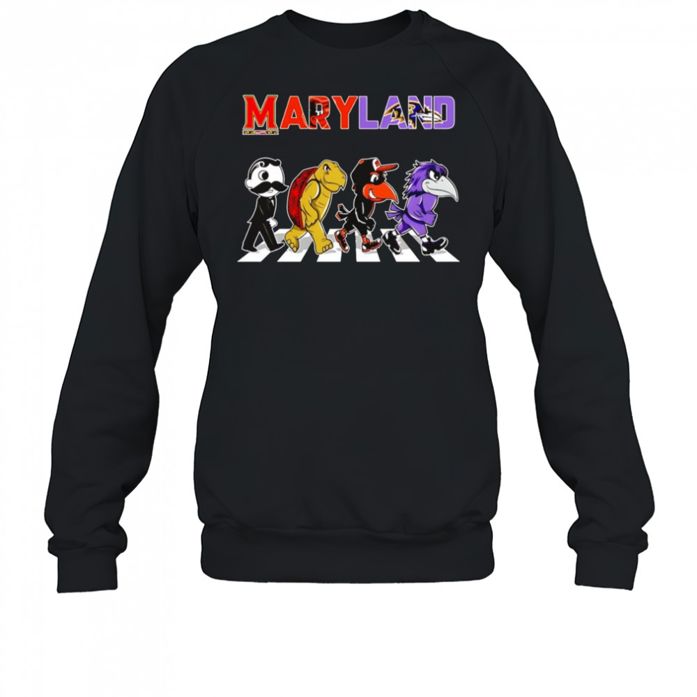 Maryland sports mascots Abbey Road shirt Sweatshirt