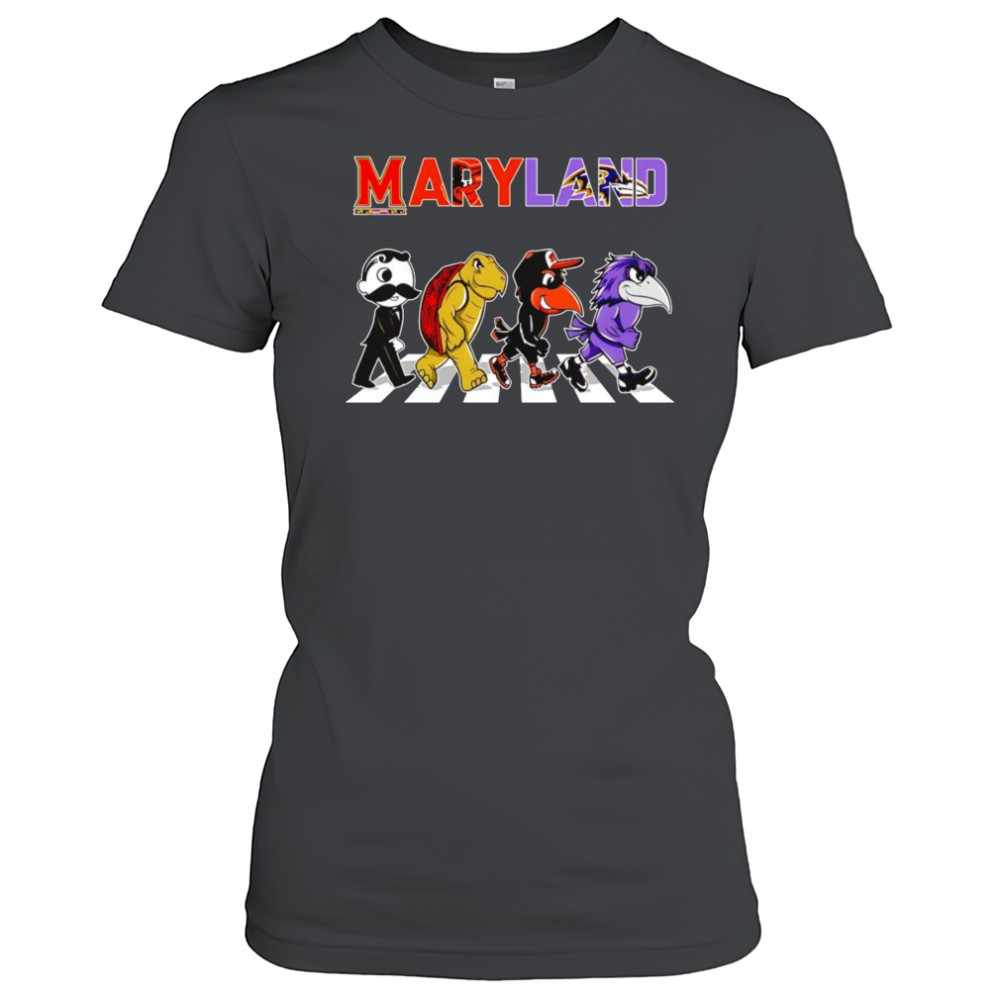Maryland sports mascots Abbey Road shirt Women's T-shirt