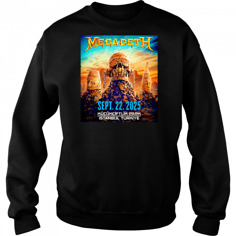 Megadeth To Perform In Istanbul 2025 shirt Hoodie